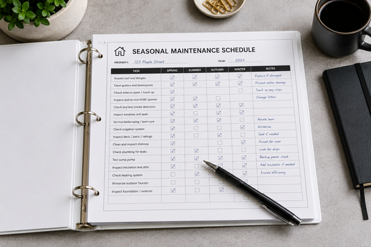 Rental property maintenance checklist used during make-ready preparation