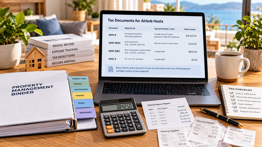 Airbnb tax documents for hosts with 1099 forms payouts receipts and tax records