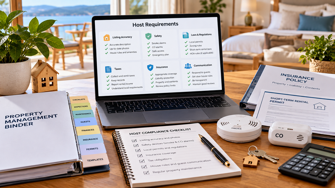 Airbnb host requirements checklist for listing accuracy safety laws taxes insurance and communication
