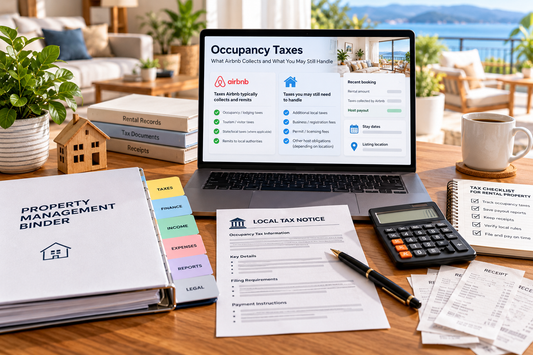Airbnb occupancy tax records showing platform-collected and host-managed tax obligations