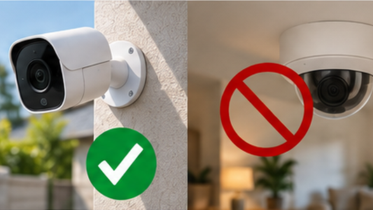 Airbnb security camera policy showing exterior camera allowed and indoor camera prohibited