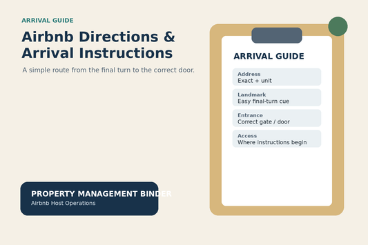 Airbnb directions and arrival instructions
