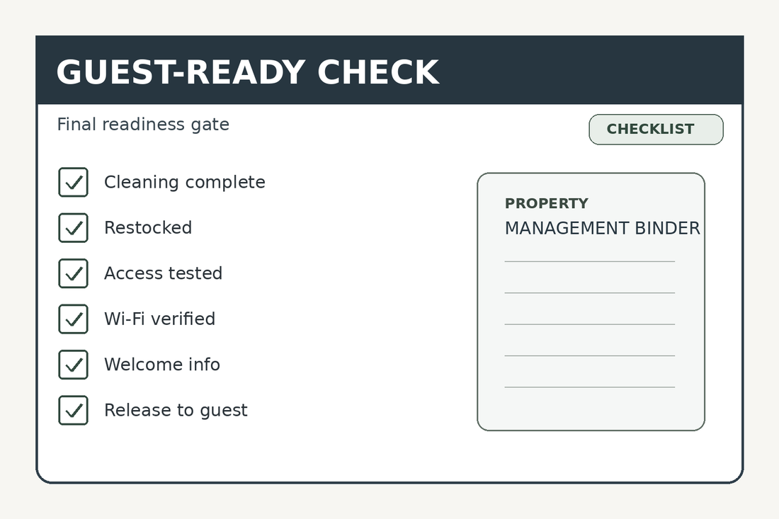 Vacation rental guest-ready checklist