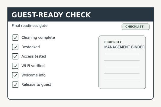 Vacation rental guest-ready checklist