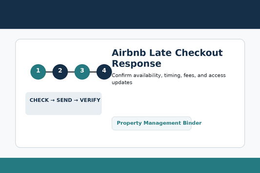 Airbnb late checkout response template