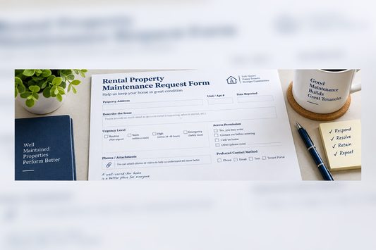 Rental property maintenance request form
