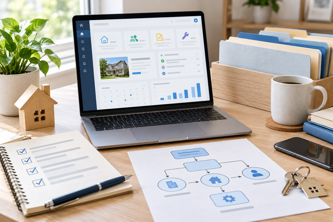 Property management software setup workflow for landlords