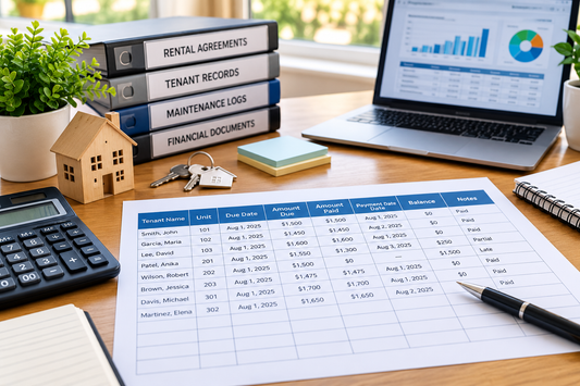 Rent ledger template for landlords tracking due dates payments and balances