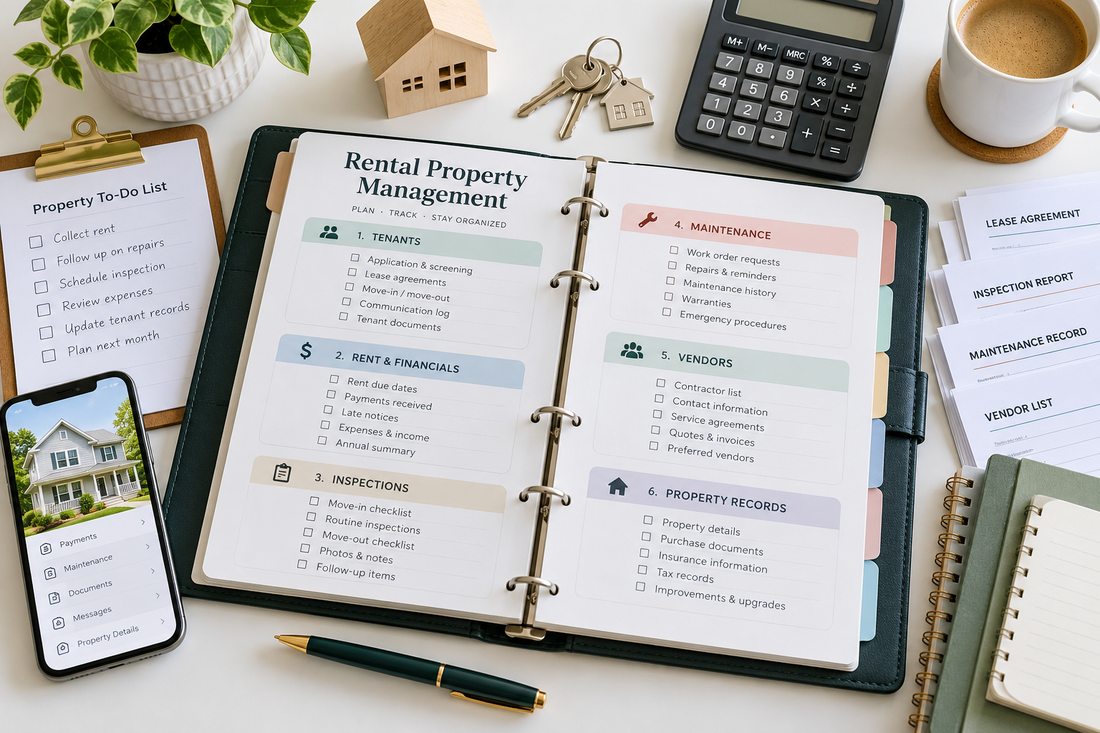 Rental property management system for small landlords