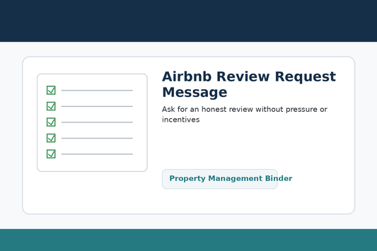 Airbnb review request message template