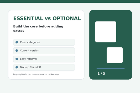 Rental property templates essential versus optional