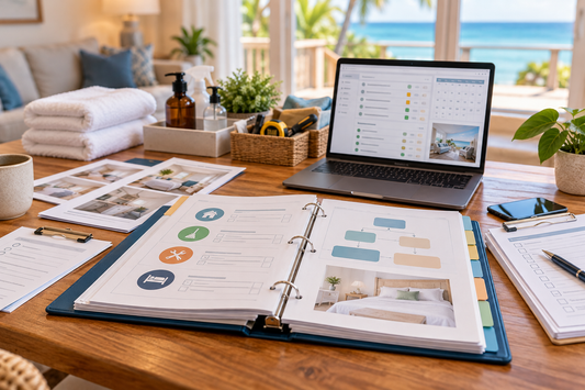 Vacation rental operations manual with property workflow and task tracking