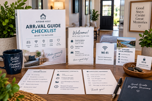 Airbnb arrival guide checklist