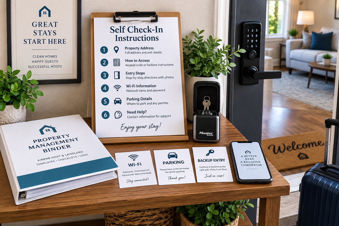 Airbnb self check-in instructions