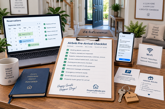 Airbnb pre-arrival checklist